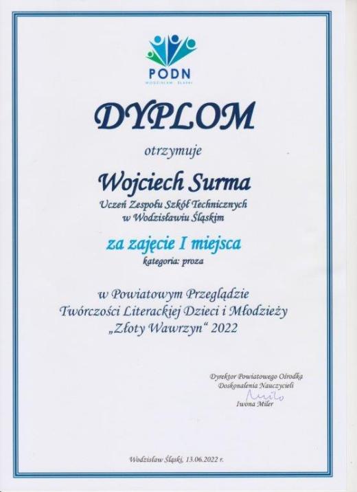 Wyplom Wojciecha Surma